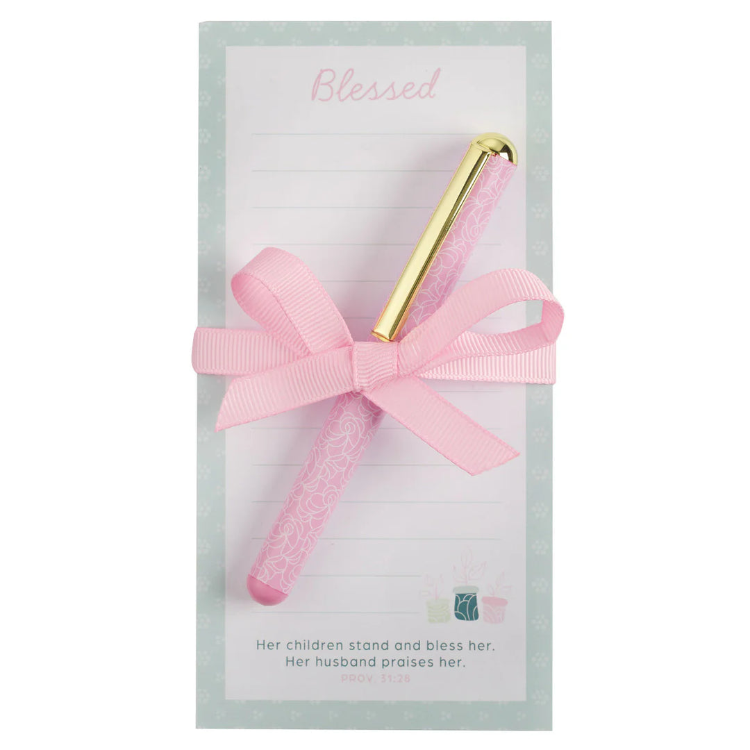 Blessed Magnetic Notepad & Pen Gift Set