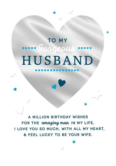 Husband Birthday Greeting Card