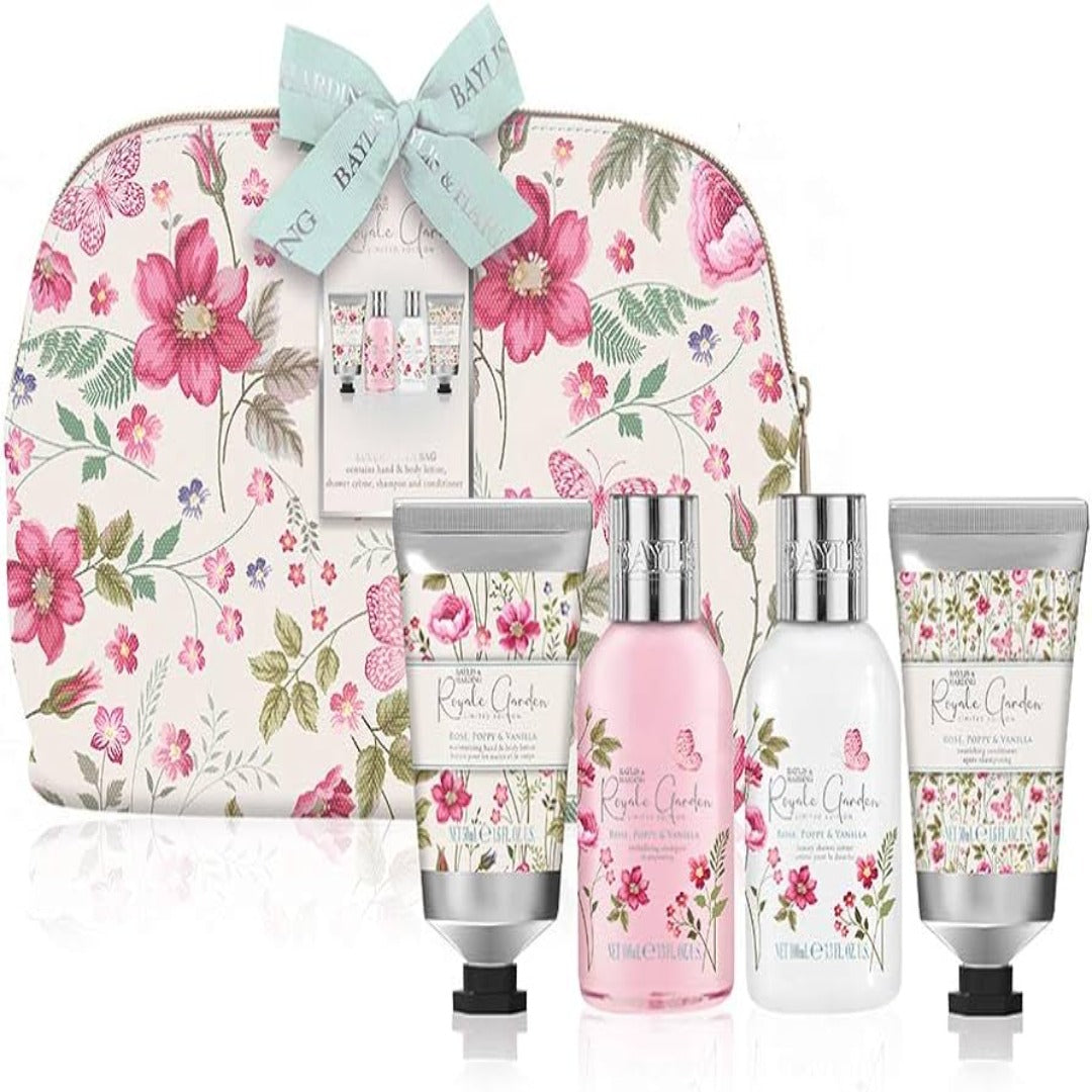 Baylis & Harding Rose, Poppy & Vanilla Luxury Toiletry Bag Set