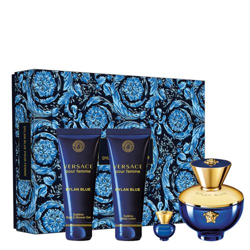 Versace Dylan Blue EDP 100ml Female 4pc Gift Set Perfume