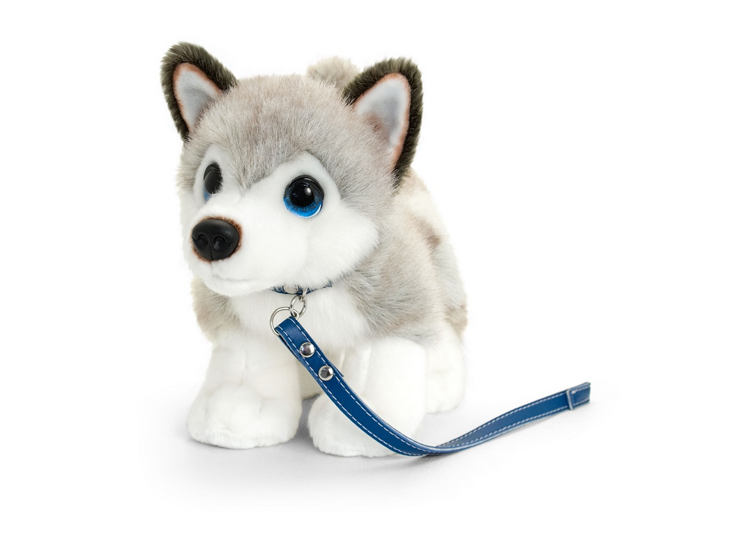Cuddle Puppy Husky on Lead Plush - 30cm