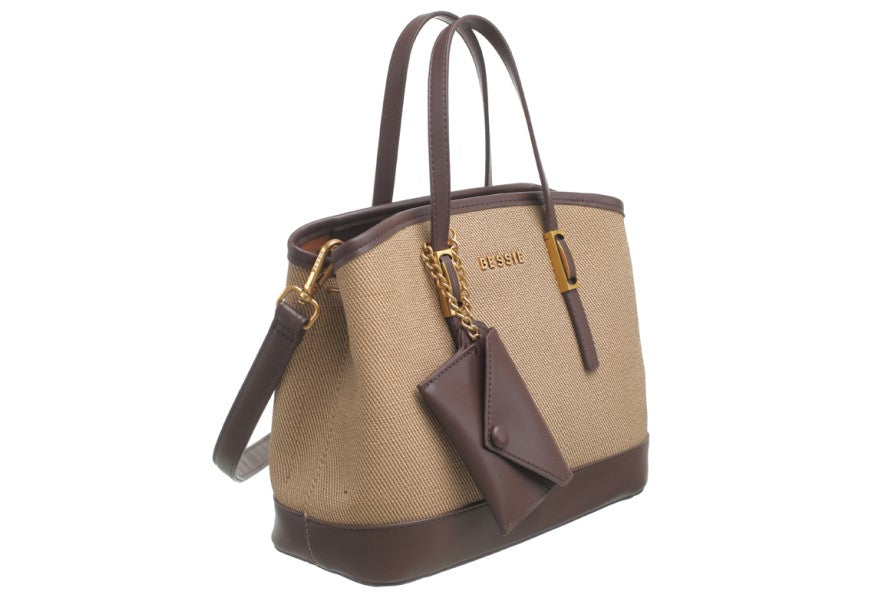 Urban Two Tone Handbag with Purse