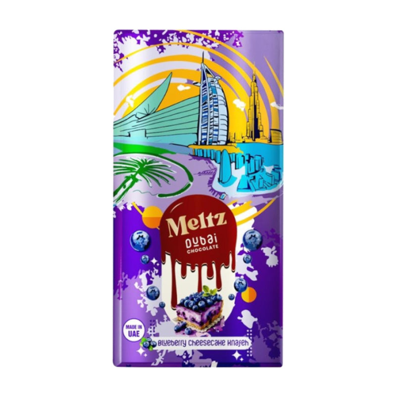 Meltz Dubai Blueberry Cheesecake Knafeh Chocolate Bar- 192g