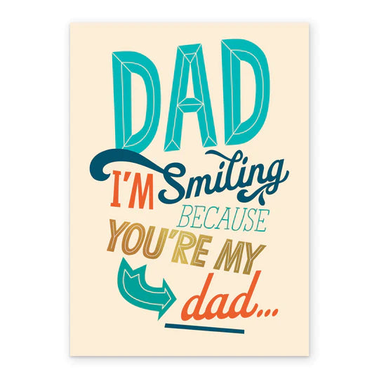 Humorous Birthday Greeting Card for Dad