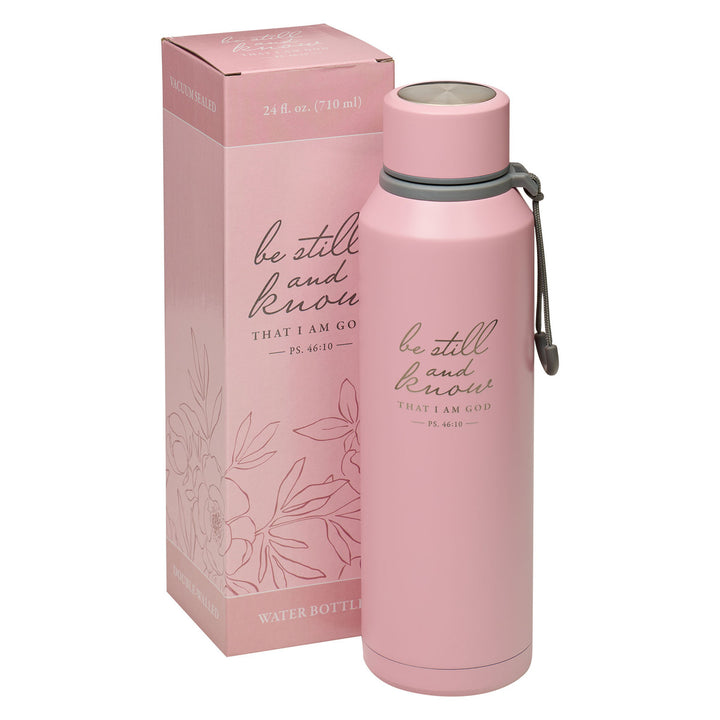 CAG Be Still Pink Stainless Steel Travel Bottle