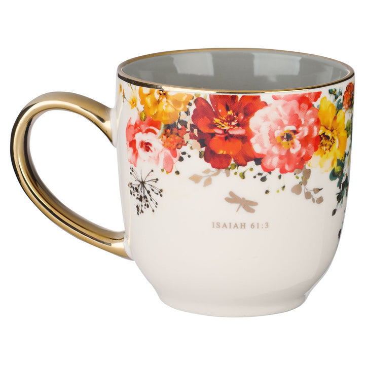 CAG Floral Ceramic Beauty From Ashes Mug