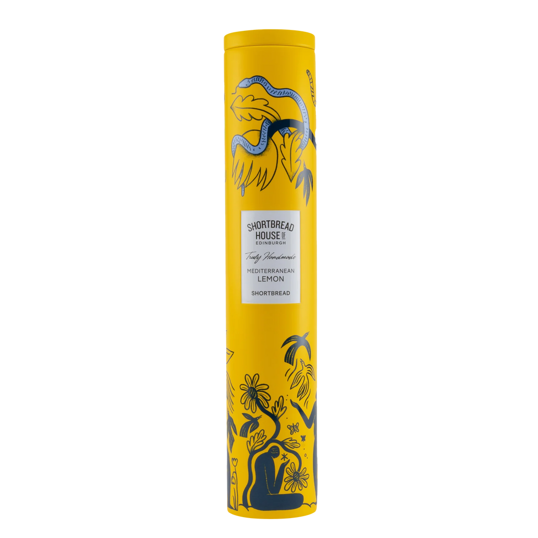 Eden Range Truly Handmade Mediterranean Lemon Shortbread 250g Tall Tin