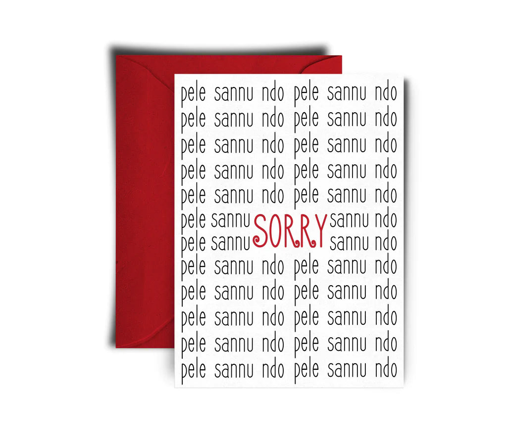 Wazobia Sorry Greeting Card