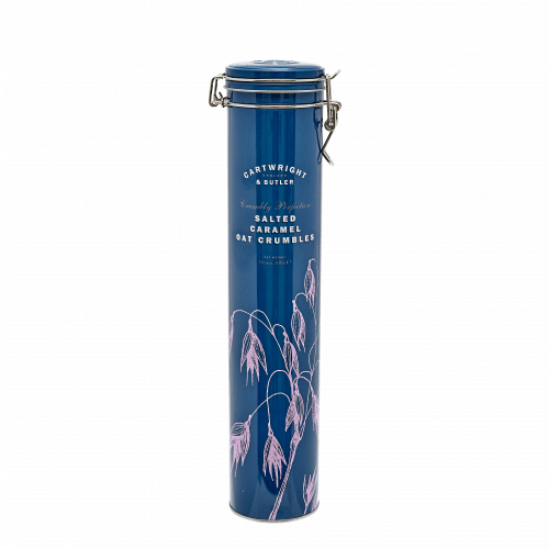 Cartwright & Butler Salted Caramel Oat Crumbles Biscuits In Tin- 300g