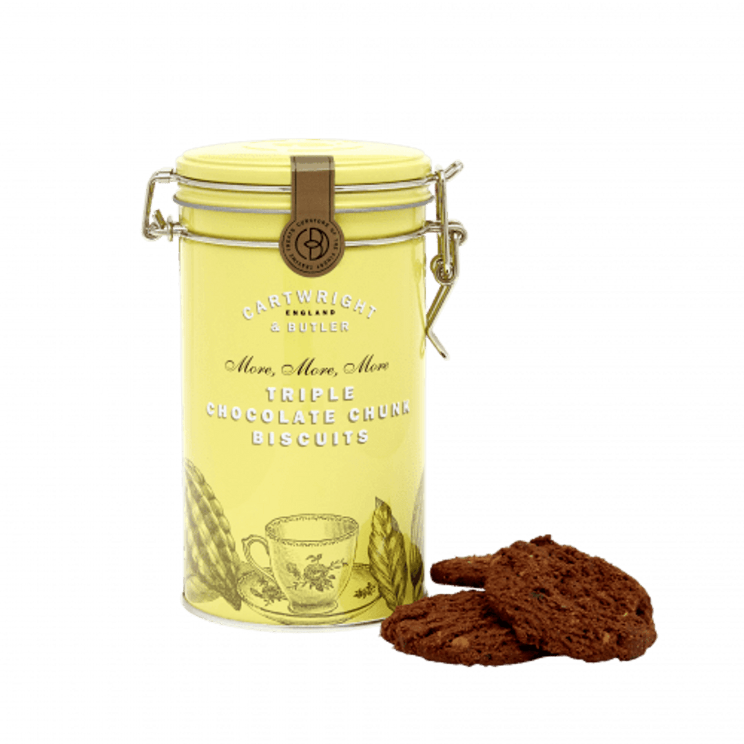 Cartwright Butler Triple Chocolate Chunk Biscuits In Tin, 200g