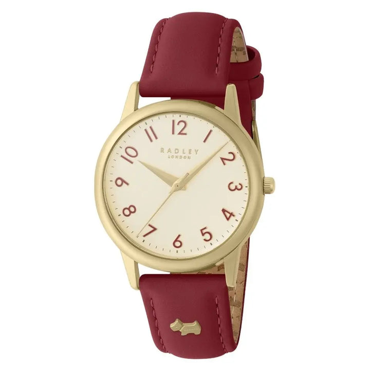 Radley Red Leather Strap Watch