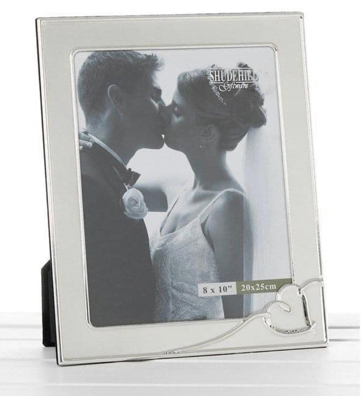 Silver Steel Heart Photo Frame