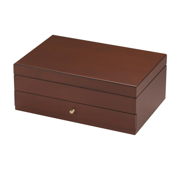 Jasmine Walnut Finish Jewelry Box