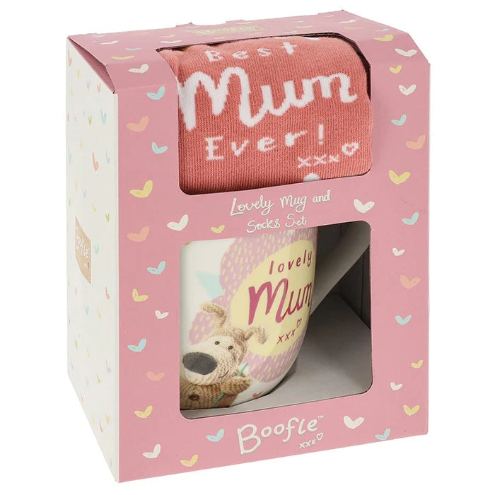 Boofle Female Mug Sock Set - Mum