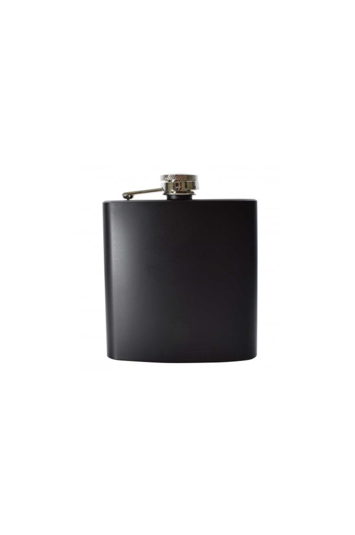 Matt Black Hip Flask- 6oz