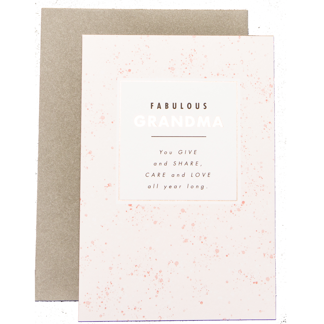 Fabulous Grandma Birthday Greeting Card
