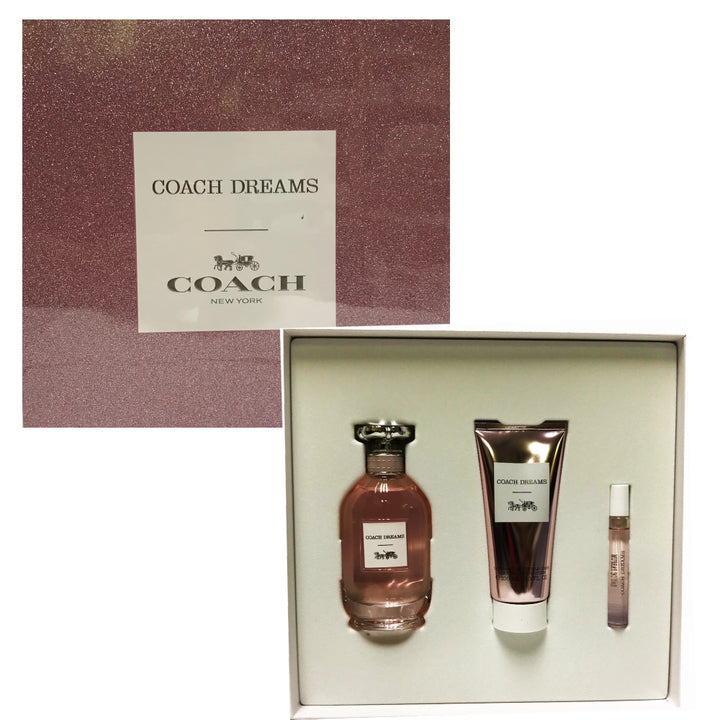 Coach Dreams 90ml EDP 3 Piece Female Gift Set