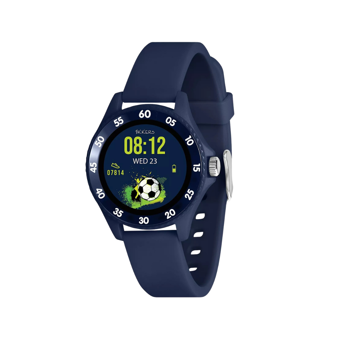 Tikkers Smart Series 34 Navy Silicone Strap Smart Watch – Celebrations