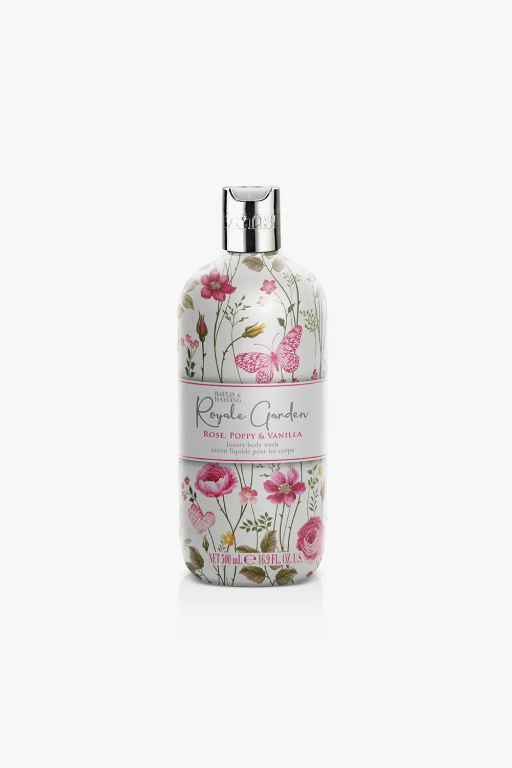 Baylis & Harding Rose, Poppy & Vanilla Luxury Body Wash- 500ml