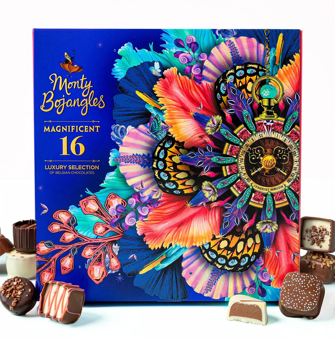 Monty Bojangles Magnificent 16 Piece Belgian Chocolate Box, 226g