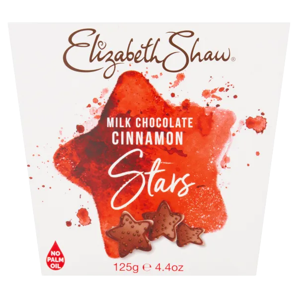 Elizabeth Shaw Milk Chocolate Cinnamon Stars-125g