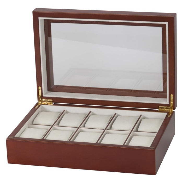 Mele &amp; Co Harvey Jewelry Brown Watch Box