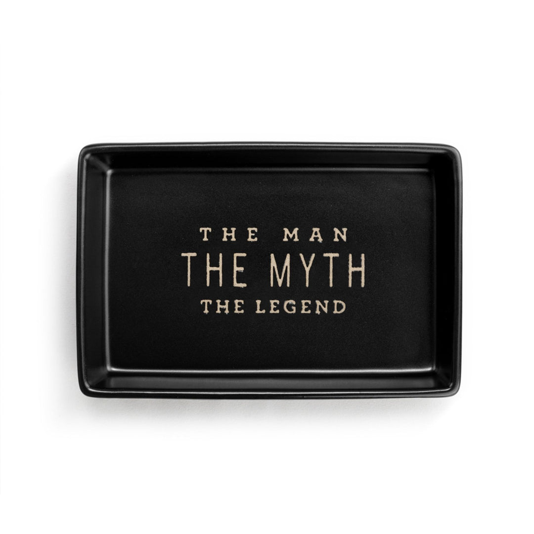 "The Man, The Myth, The Legend" Matte Ceramic Valet Tray