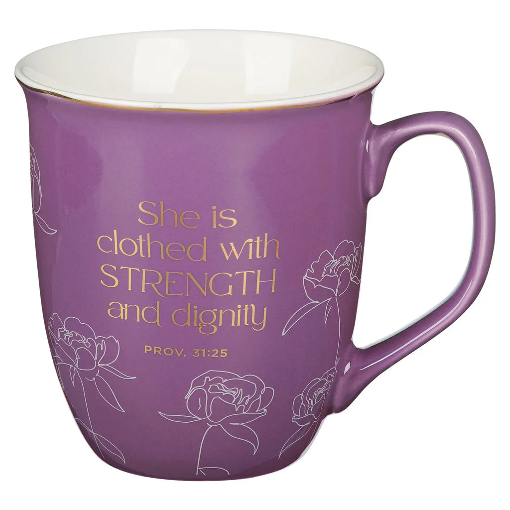 CAG Strength & Dignity Plum Bloom Ceramic Mug