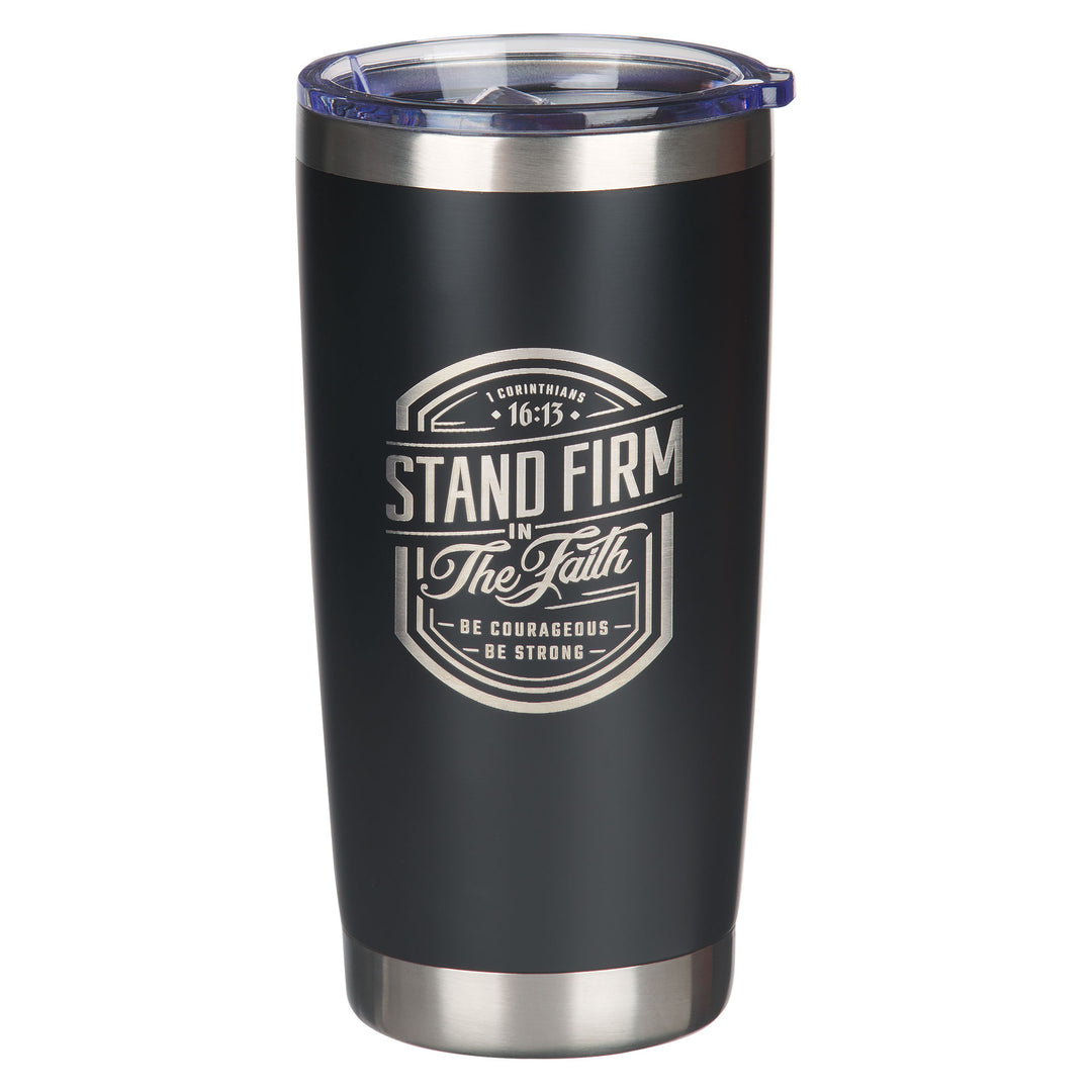 CAG Stand Firm Black Stainless Steel Travel Tumbler