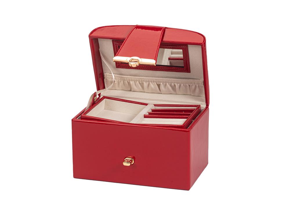 Red Patent Finish Jewel Case