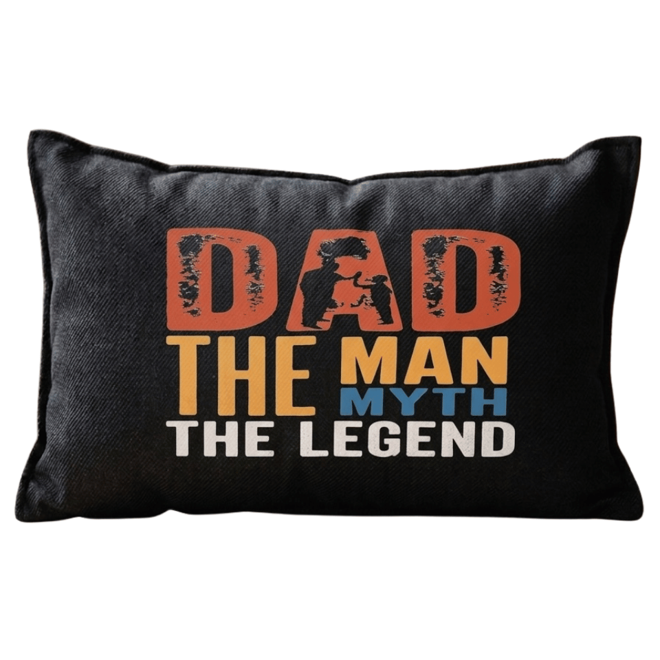Dad: The Man, The Myth, The Legend Throw Pillow
