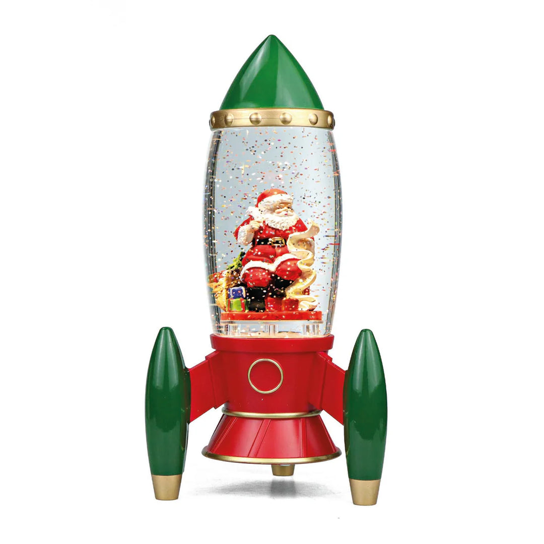 LED Santa Rocket Water Spinner