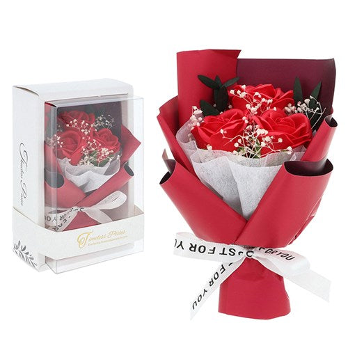 Timeless Posy Artificial Red Rose Bouquet