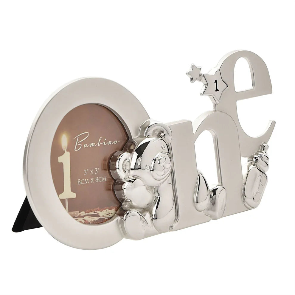 Bambino Silver 1st Birthday Photo Frame