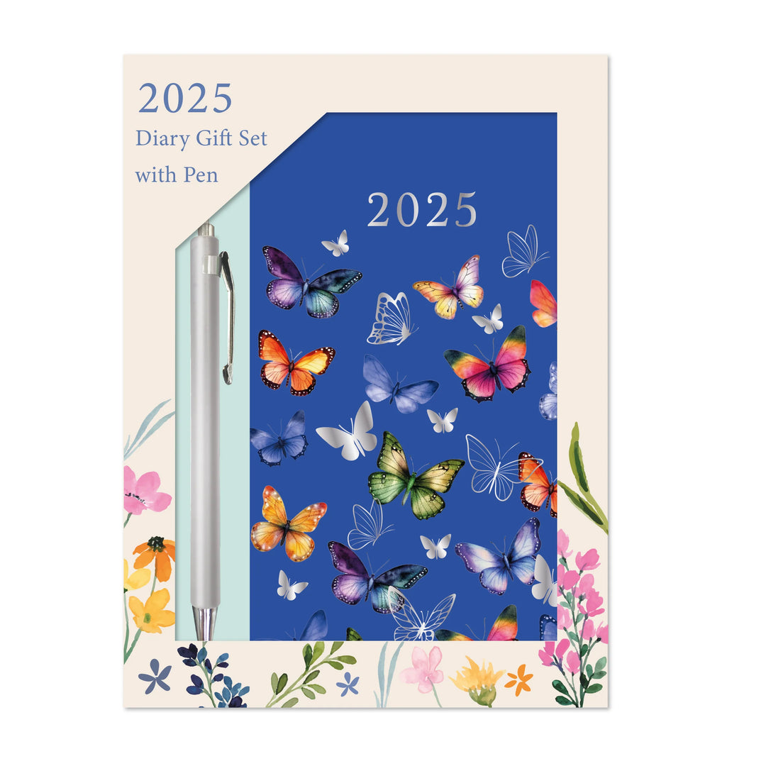 2025 Butterfly Slim WTV Dairy with Pen Gift Set