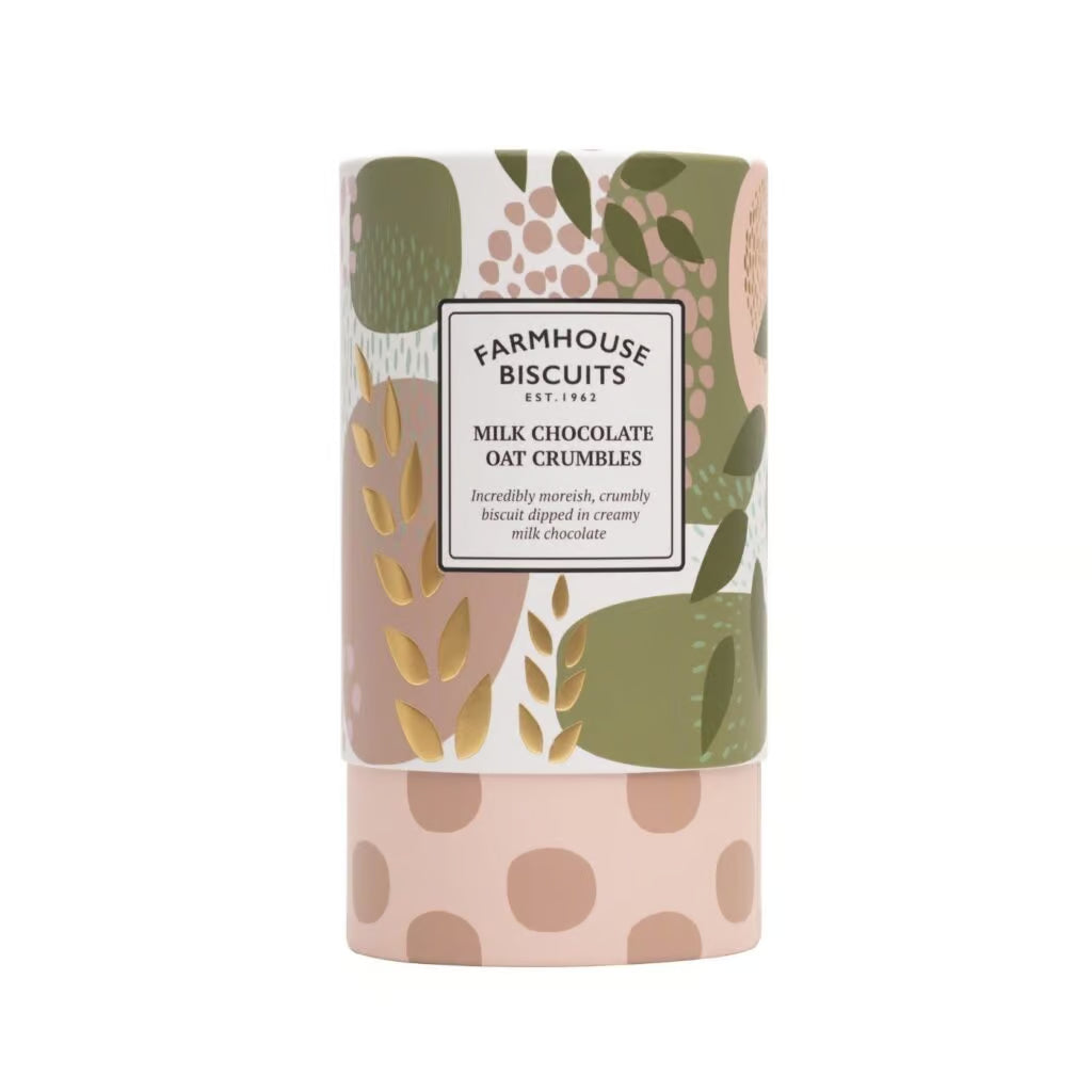Farmhouse Milk Chocolate Oat Crumble Biscuits Tube- 150g