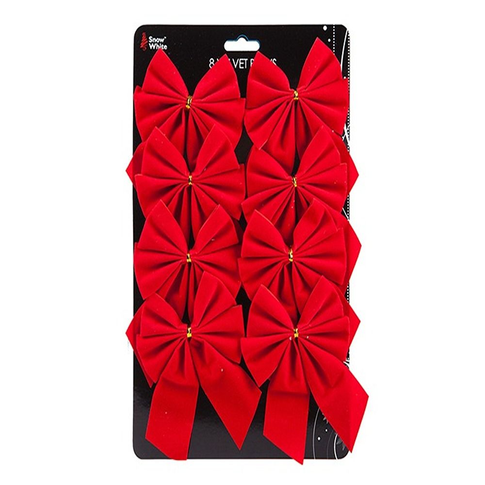 Red Velvet Decorative Bow