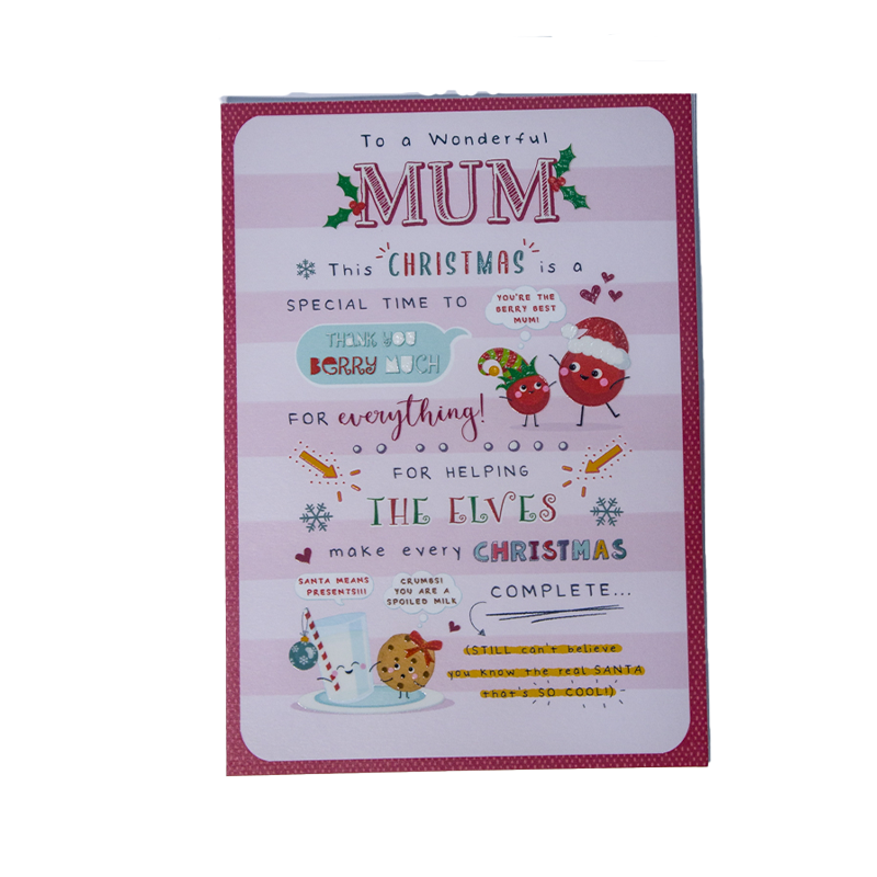 Mum Heartfelt Christmas Greeting Card