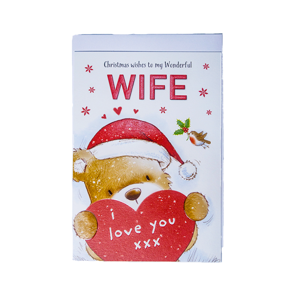 Wife Heartfelt Christmas Greeting Card