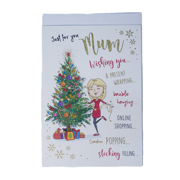 Christmas Greeting Card- Just for You Mum