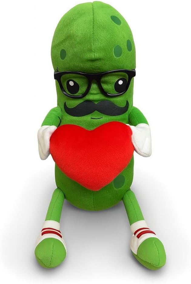 Mr. Pickle with Love Heart Valentines Day Plush Toy – 12"