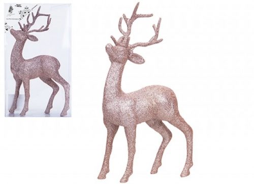 PMS Glitter Reindeer Rose Gold 26cm