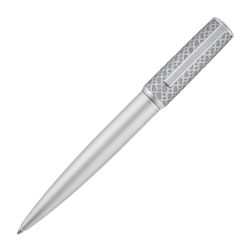 Hugo Boss Arche Monogram Chrome Ballpoint Pen