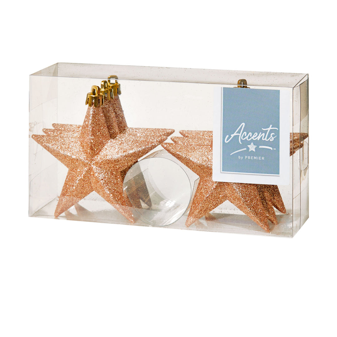 Shatterproof Glitter Stars Christmas Decor - 6