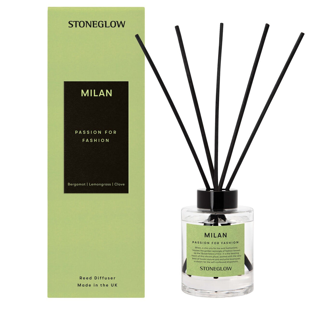 Stoneglow Milan Passion For Fashion Scented Reed Diffuser- 150ml
