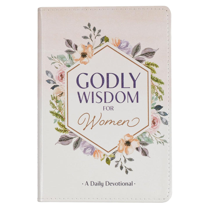 Godly Wisdom for Women White Faux Leather Devotional