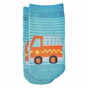 Little Movers Organic Toddler Socks - Fire Truck Organic Cotton