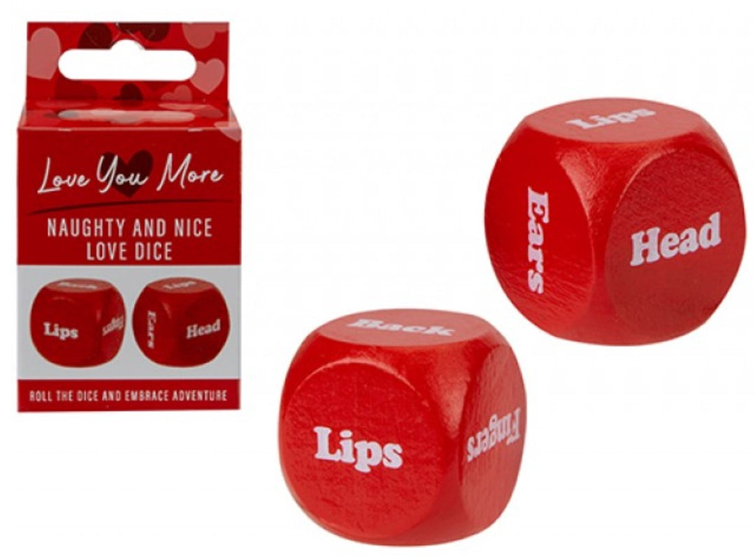 Wooden Naughty & Nice Love Dice