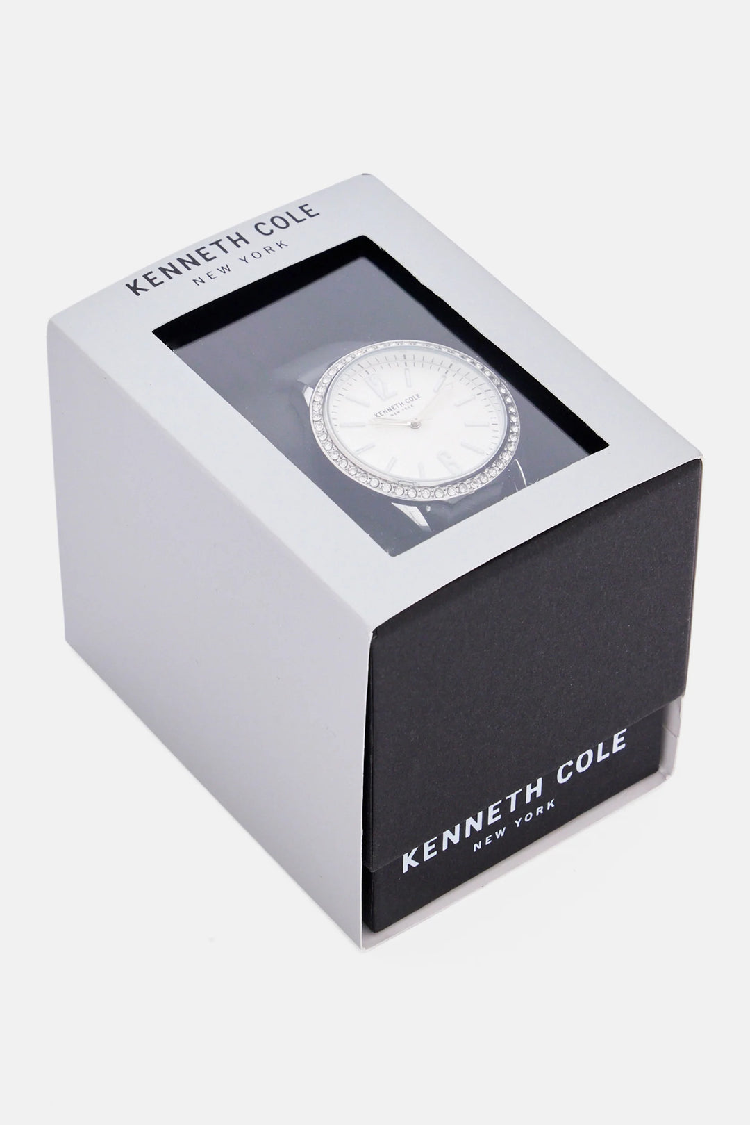 Kenneth Cole Analog Dark Grey Leather Female Watch