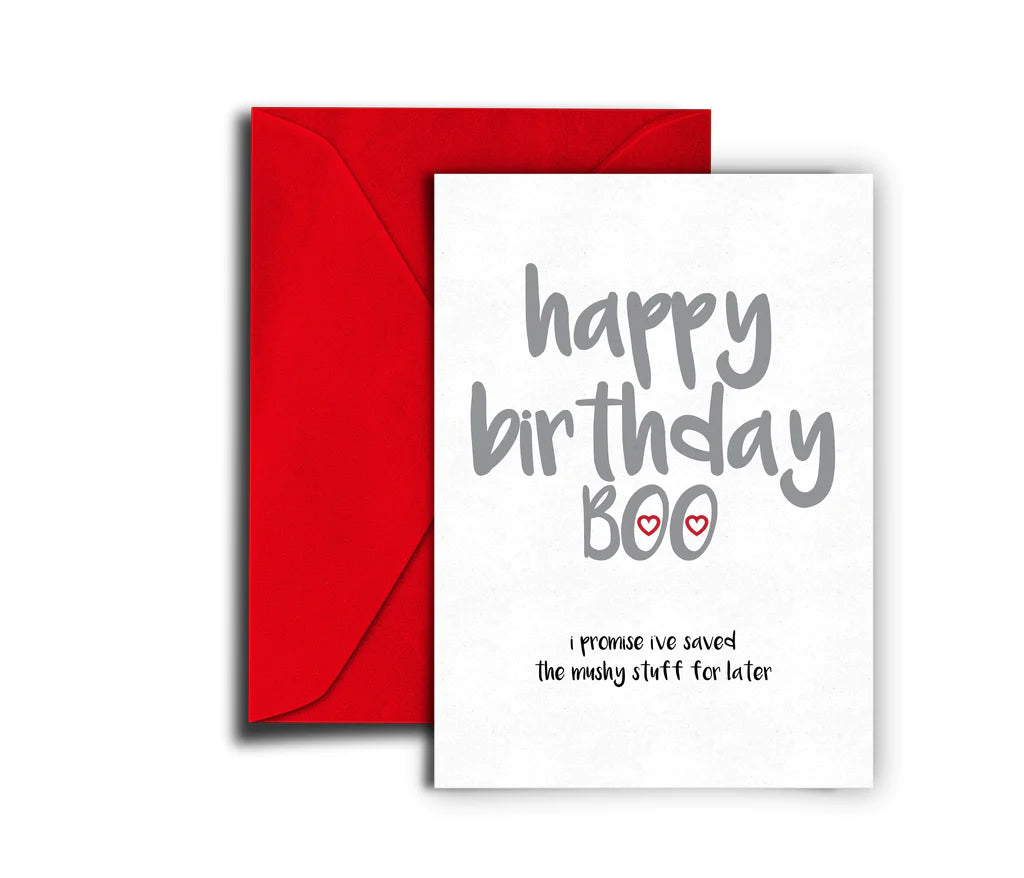 Boo Birthday Heartfelt Greeting Card